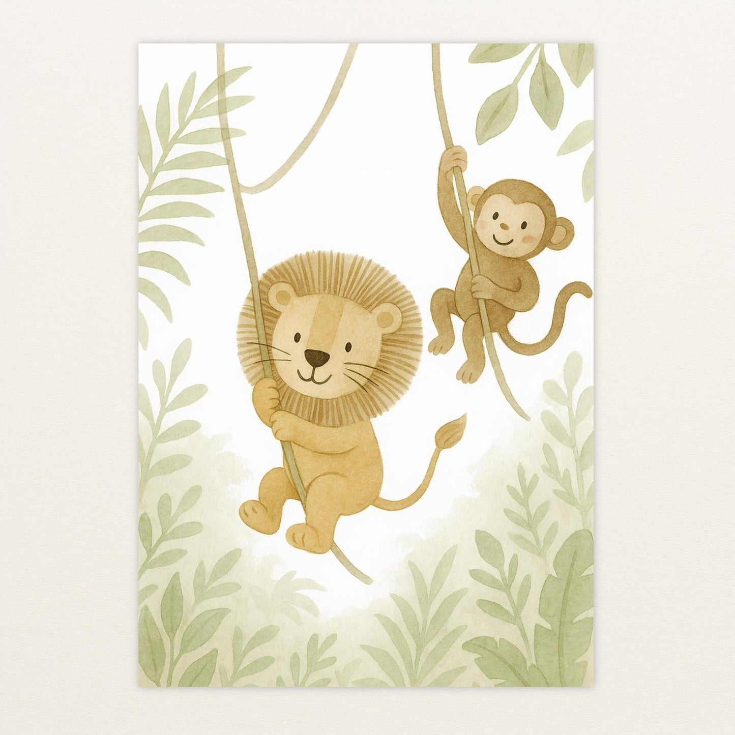 Tierfreunde - Motiv: "Lianen" Poster von tinylearner