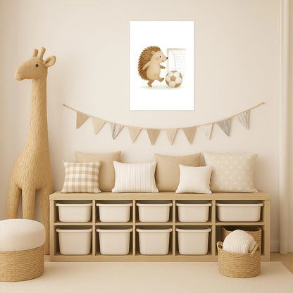 Iggi der Igel - Motiv: "Fußball" Poster von tinylearner