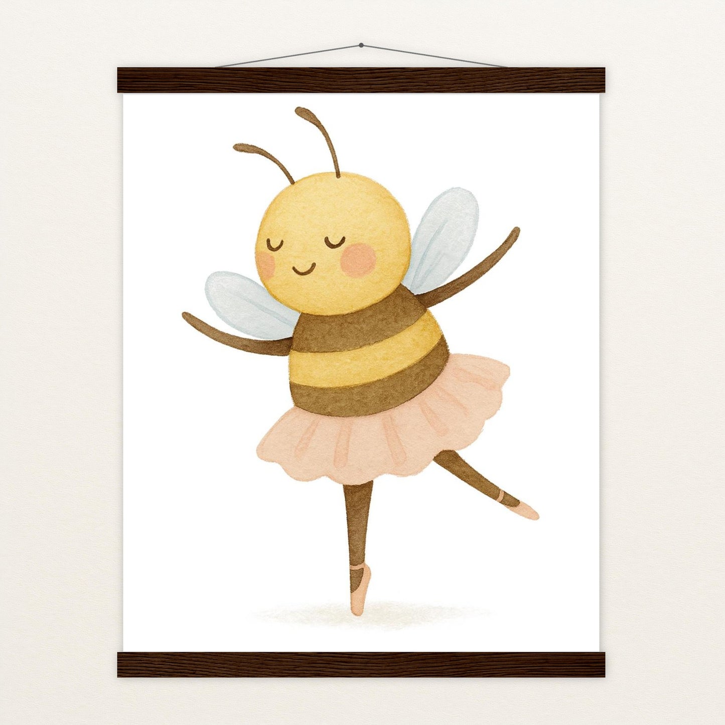 Bibi die Biene - Motiv: "Ballett" Poster mit Leisten von tinylearner