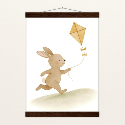 Holly der Hase - Motiv: "Drachen" Poster mit Leisten von tinylearner