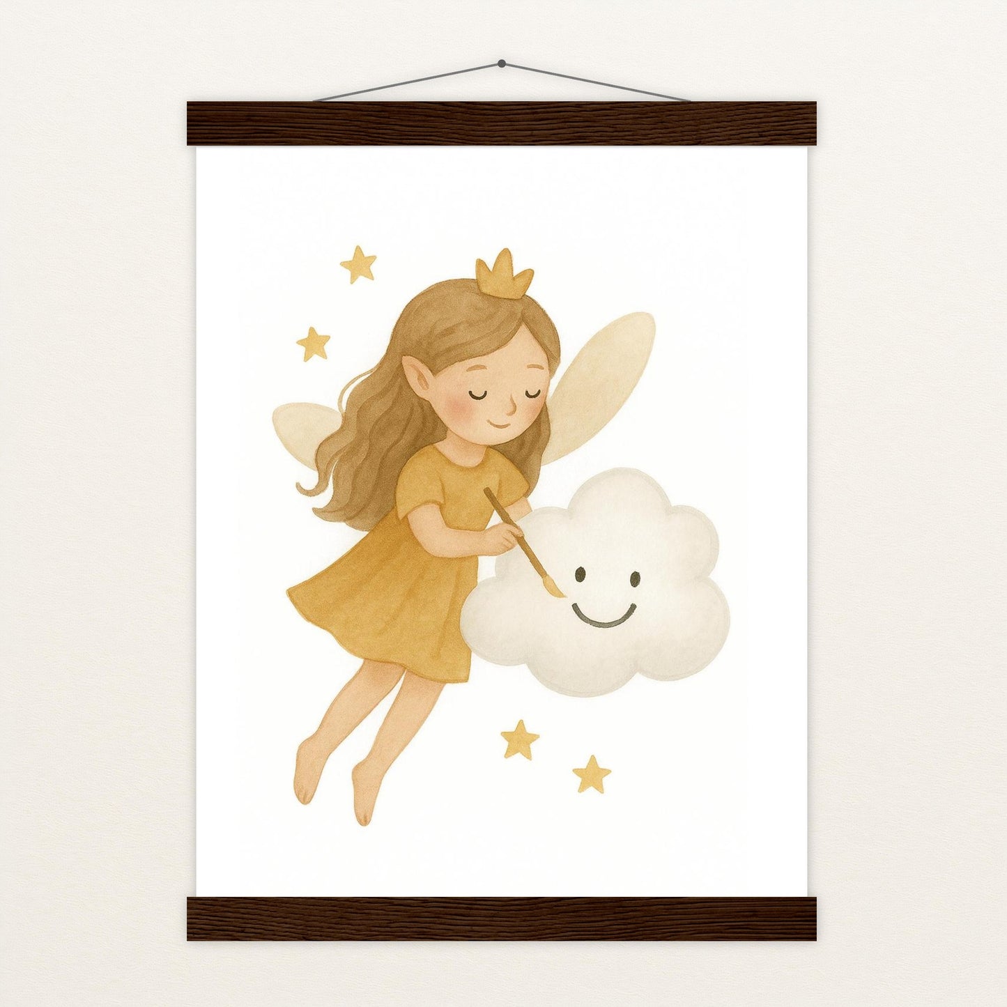 Fina die Fee - Motiv: "Wolke" Poster mit Leisten von tinylearner