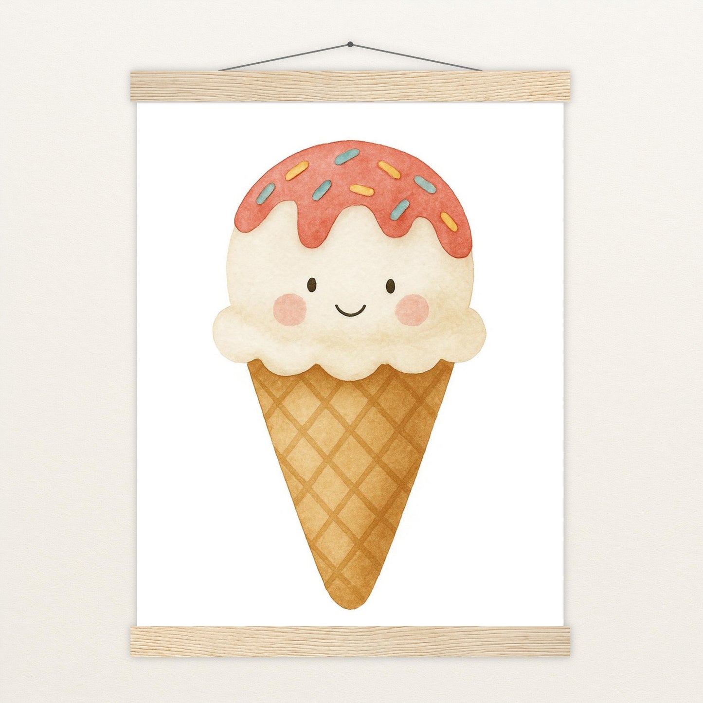 Süßes: Eiscreme Poster mit Leisten von tinylearner