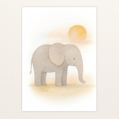 Emil der Elefant - Motiv: "Sonne" Poster von tinylearner