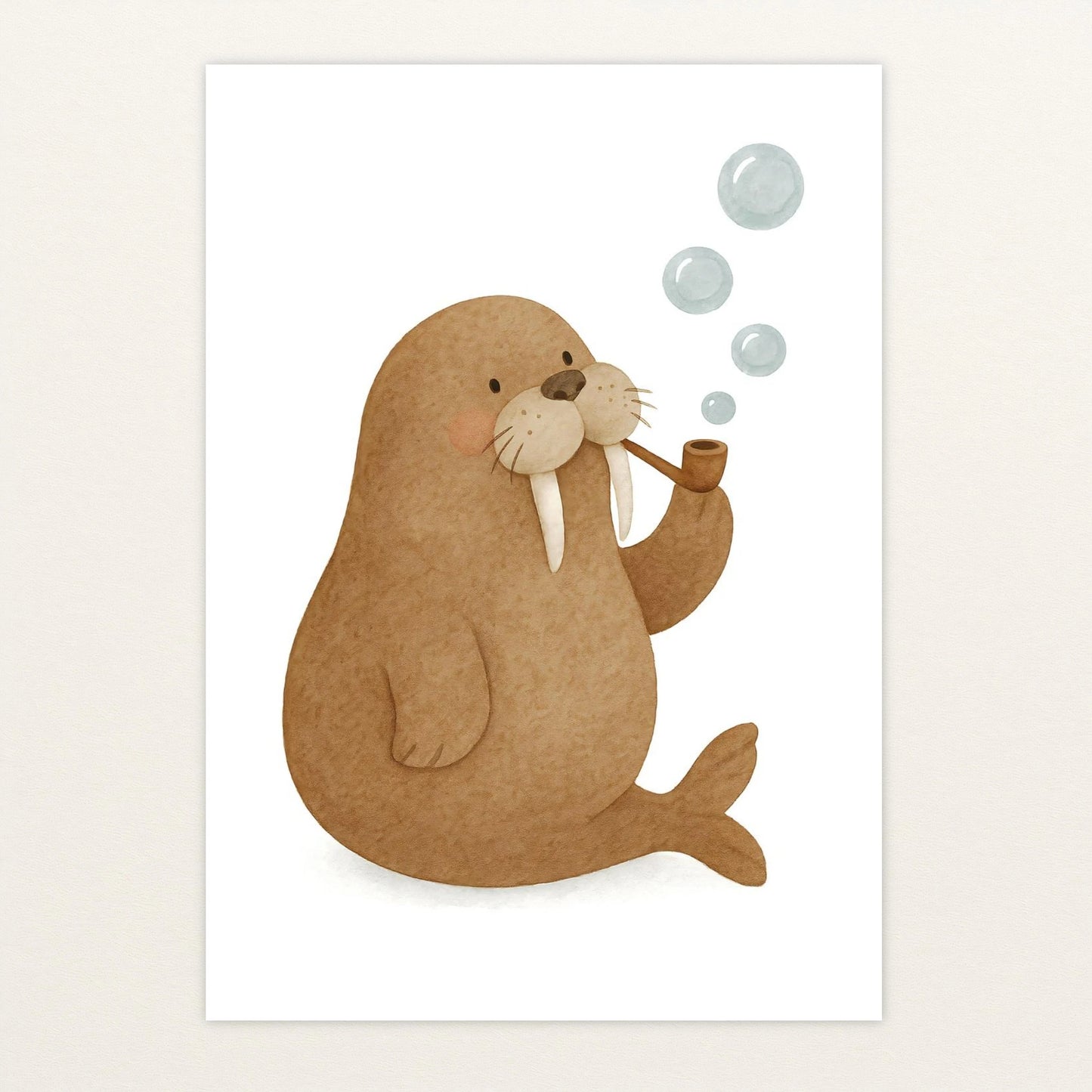 Wally das Walross - Motiv: "Blubbern" Poster von tinylearner