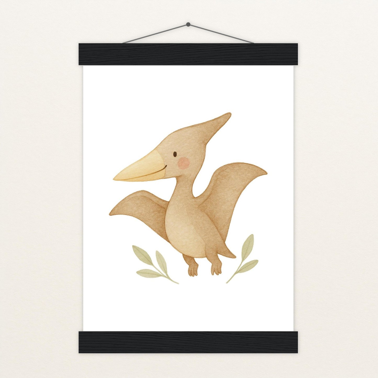 Dinosaurier Pteranodon Poster mit Leisten von tinylearner