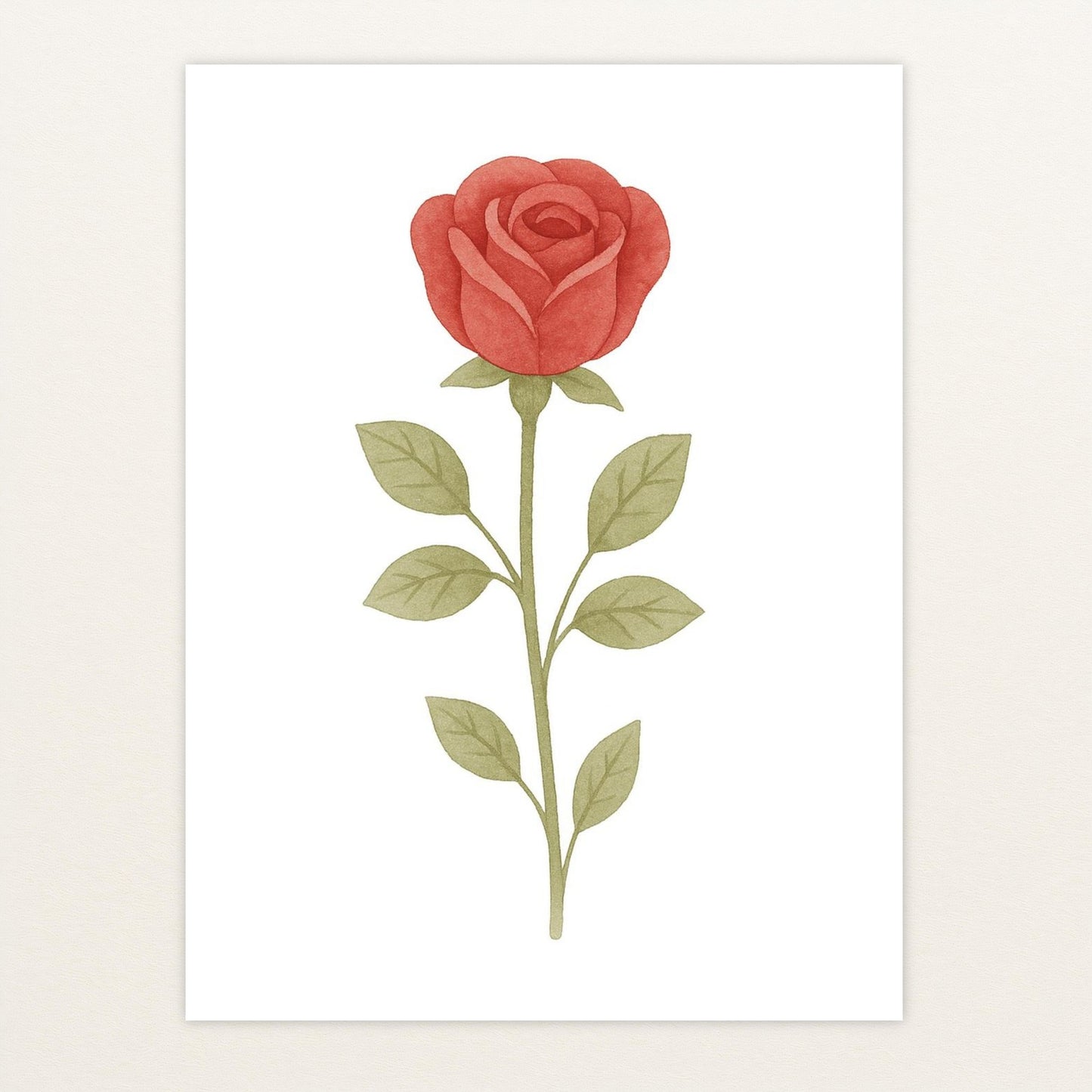Rose Poster von tinylearner