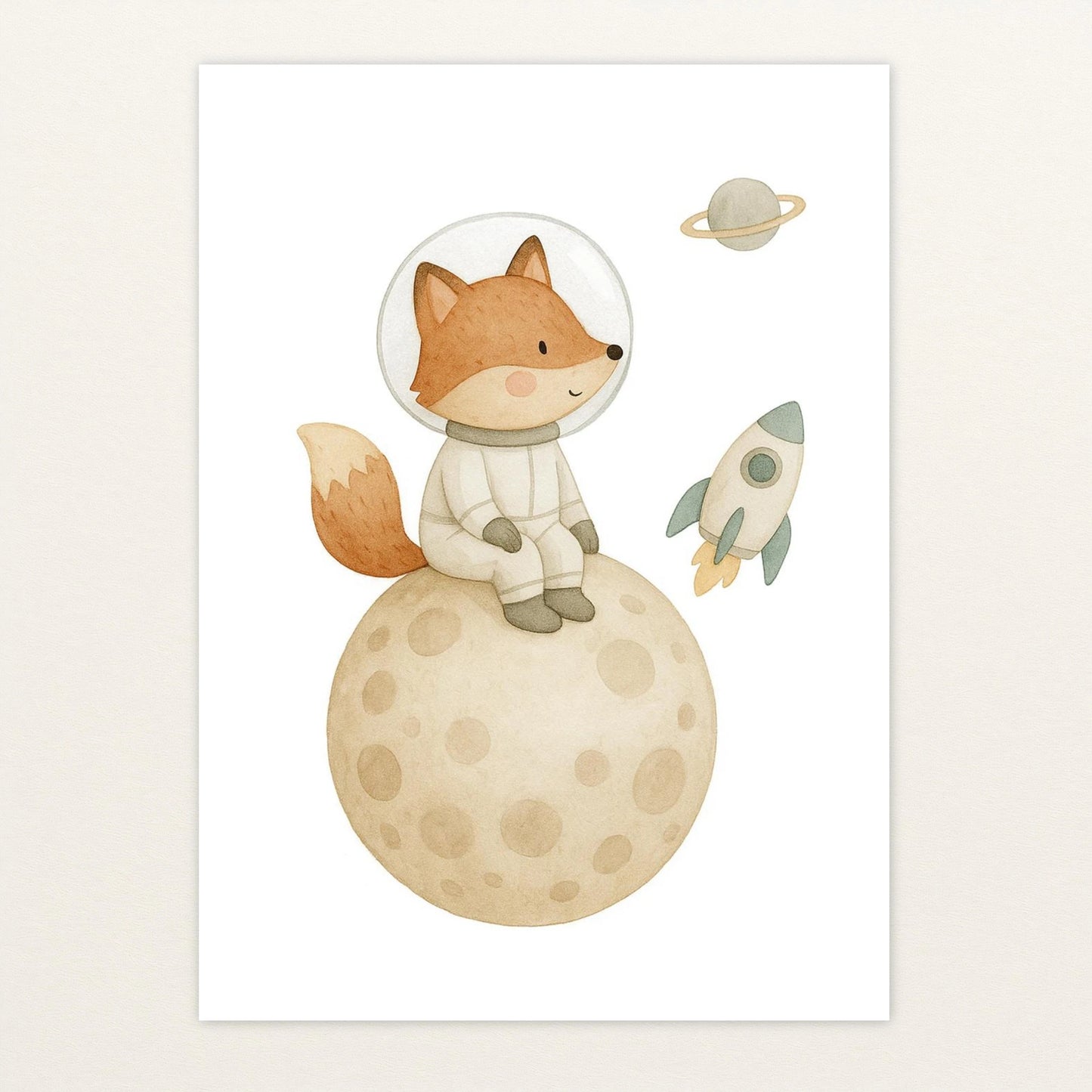 Finnegan der Fuchs - Motiv: "Astronaut" Poster von tinylearner