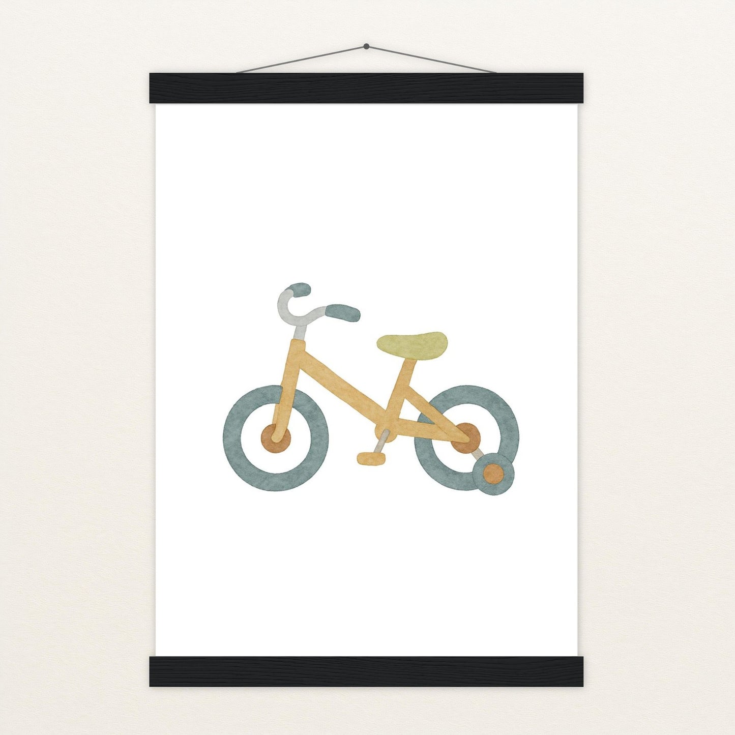 Fahrrad Poster mit Leisten von tinylearner