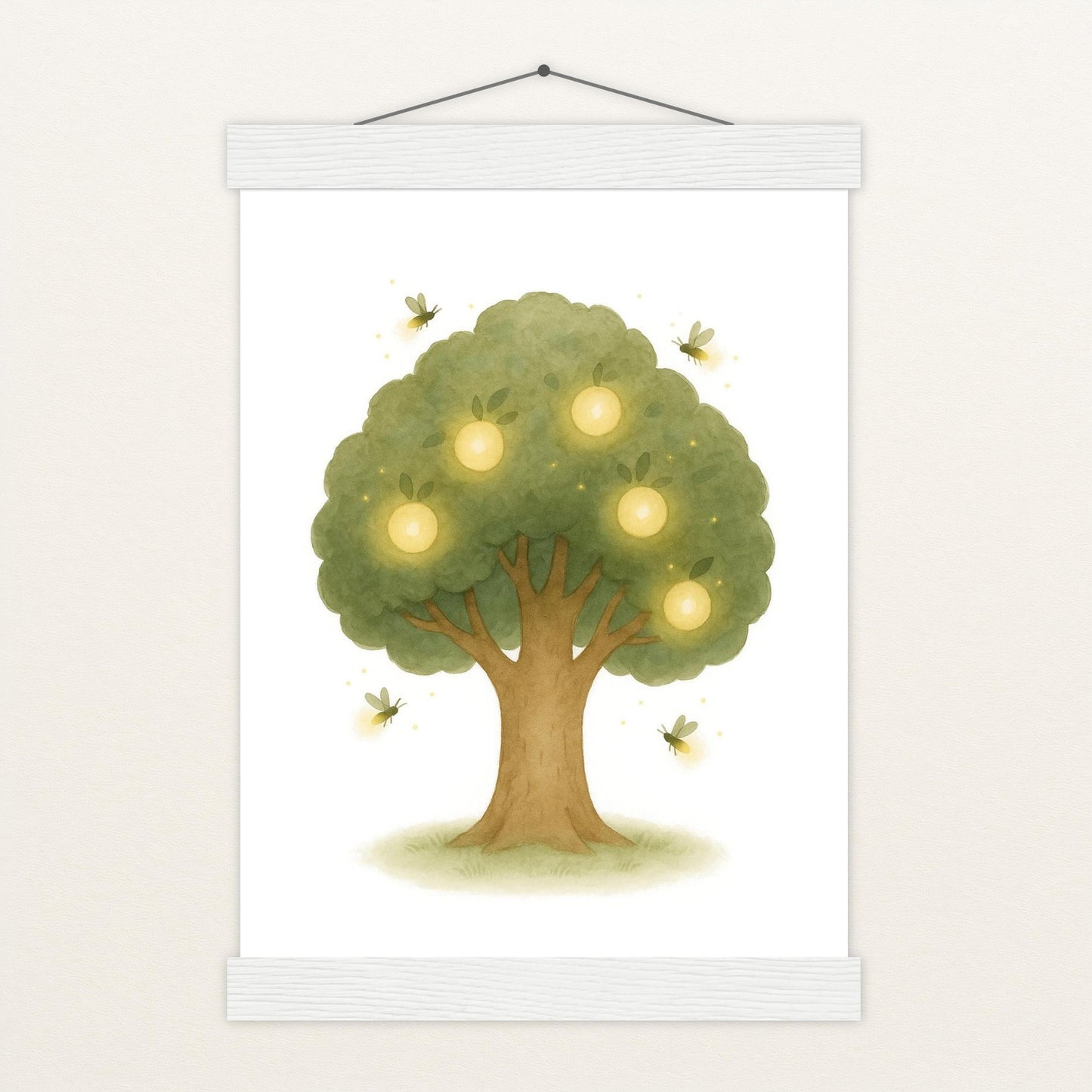 Leuchtbaum Poster mit Leisten von tinylearner