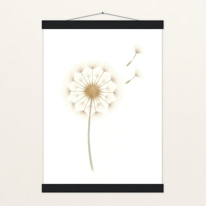 Löwenzahn Poster mit Leisten von tinylearner