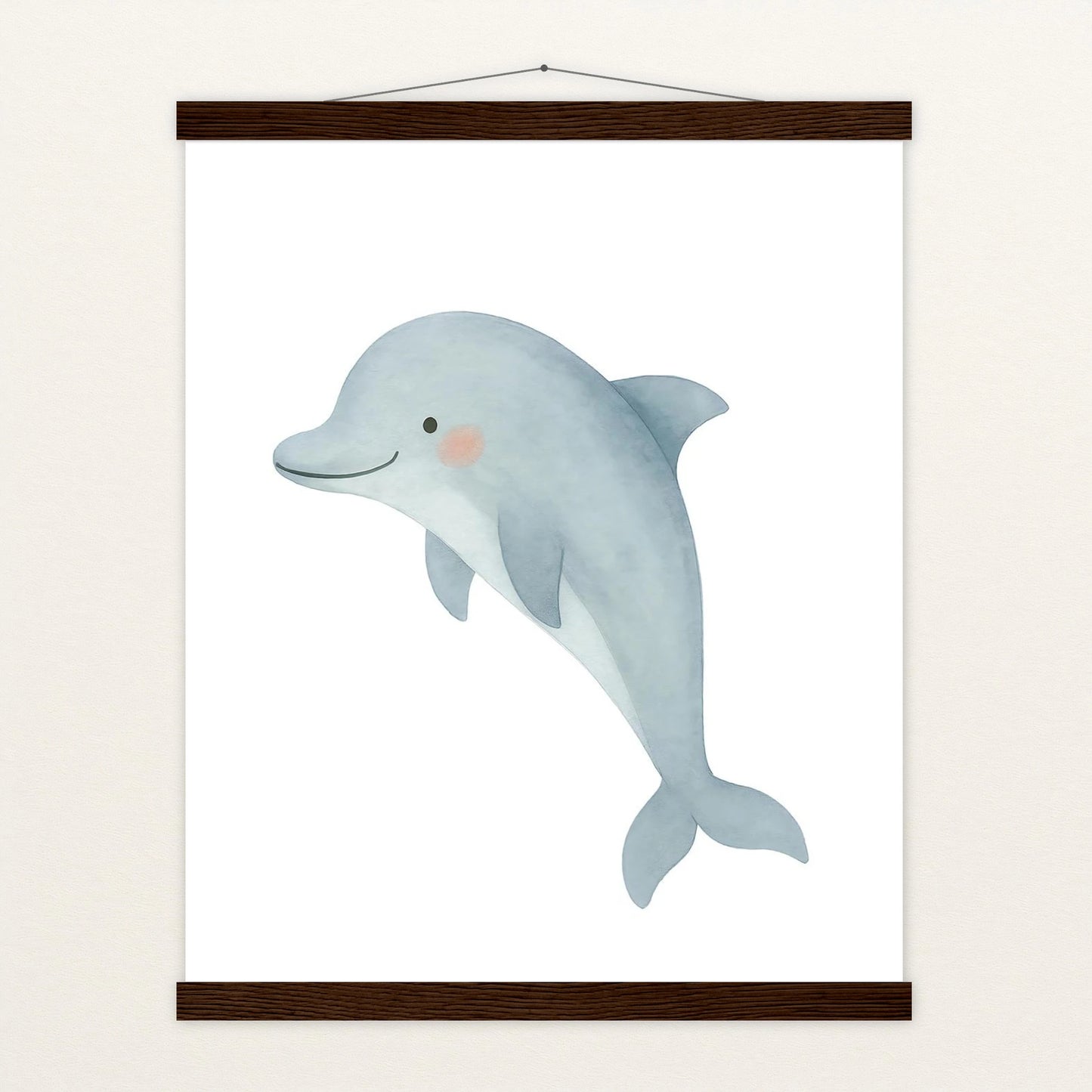 Dora der Delfin Poster mit Leisten von tinylearner