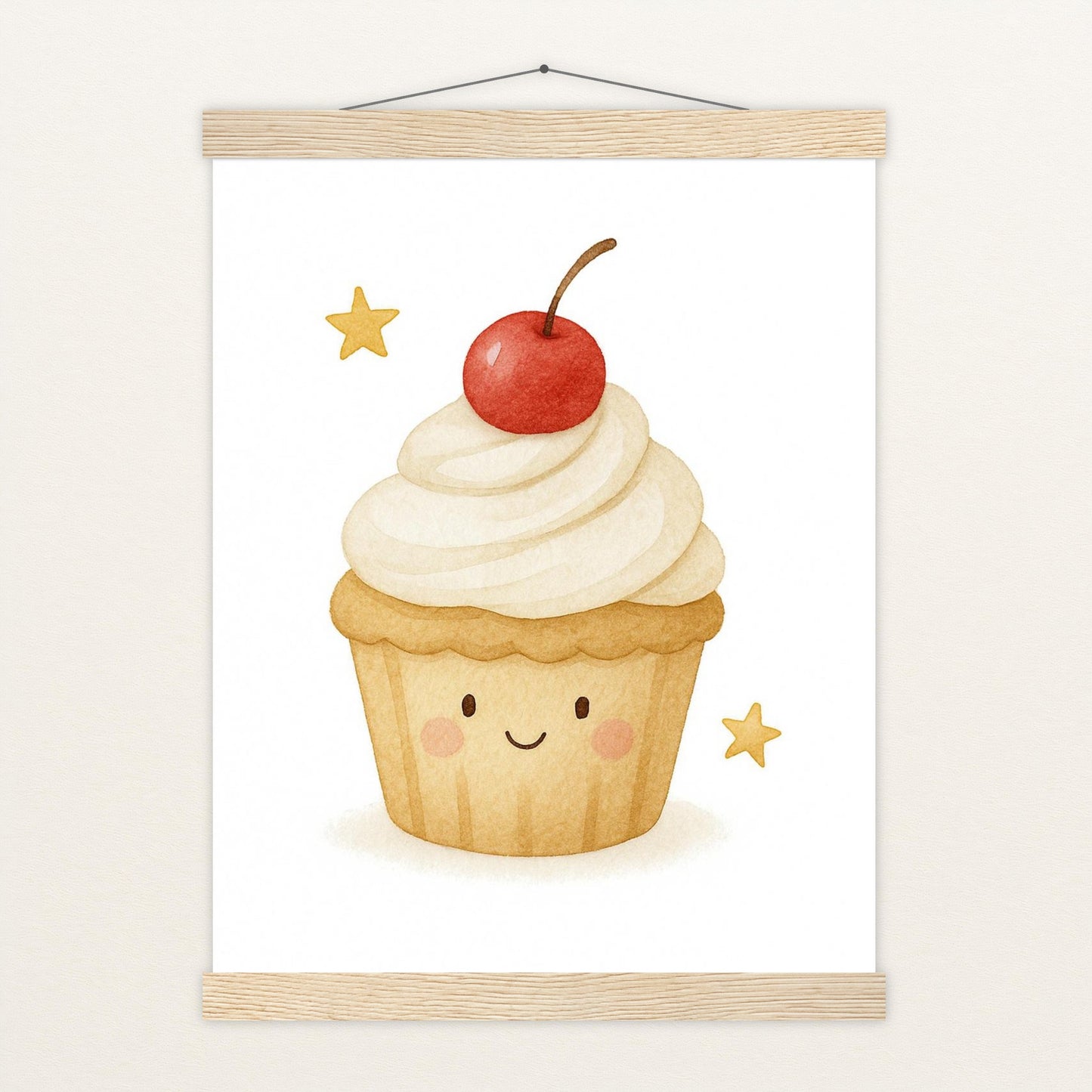 Süßes: Cupcake Poster mit Leisten von tinylearner