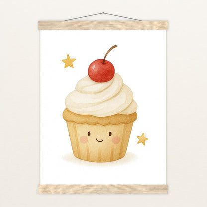 Süßes: Cupcake Poster mit Leisten von tinylearner