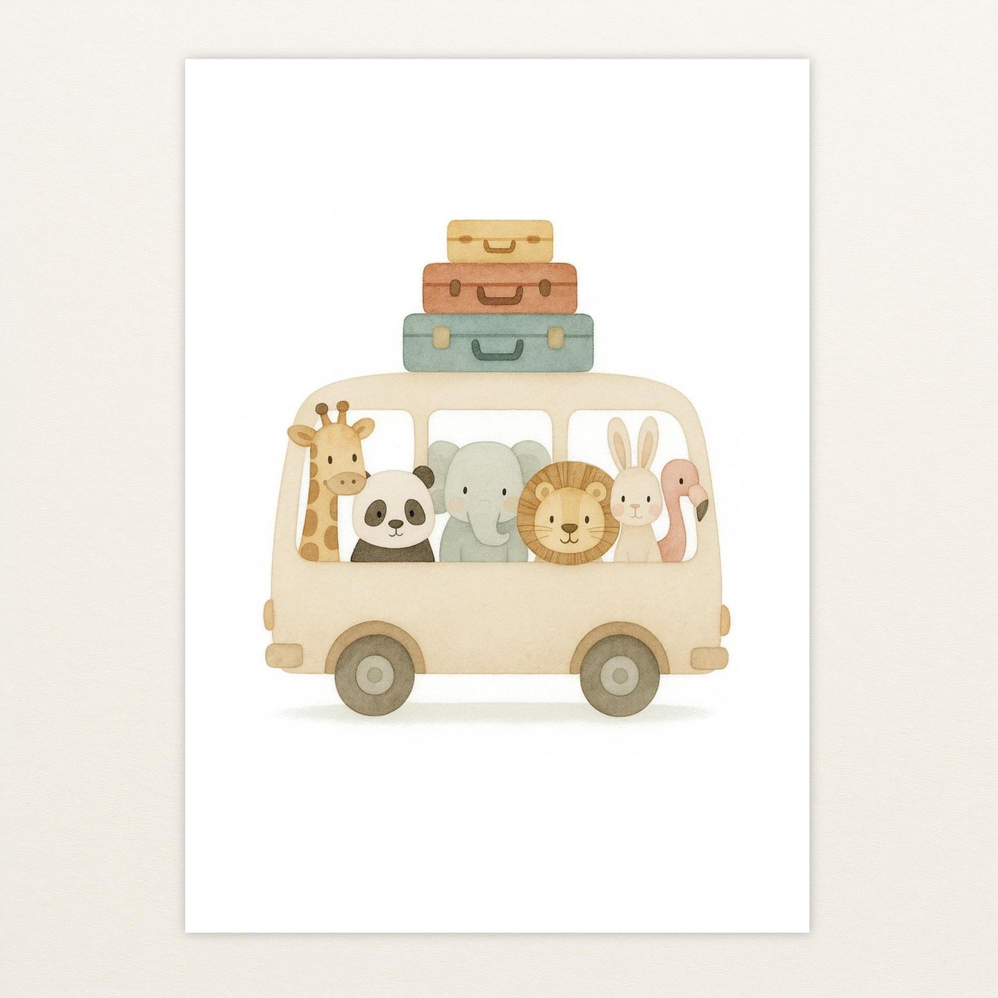 Tierfreunde - Motiv: "Reisebus" Poster von tinylearner