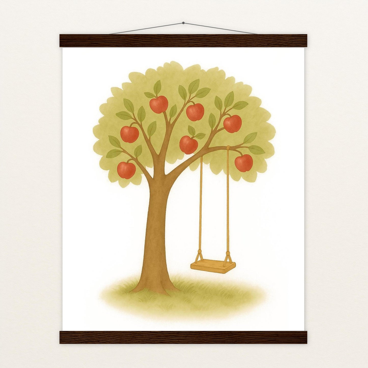 Apfelbaum Poster mit Leisten von tinylearner