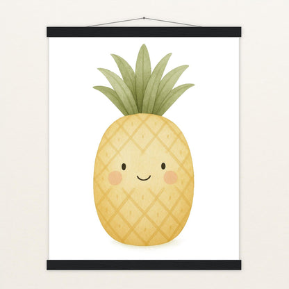 Obst: Ananas Poster mit Leisten von tinylearner