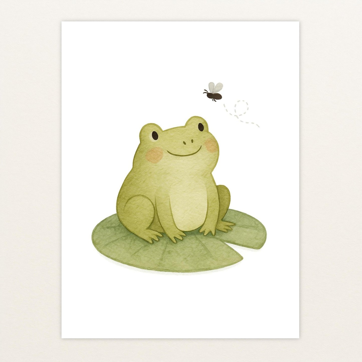 Flocke der Frosch - Motiv: "Fliege" Poster von tinylearner