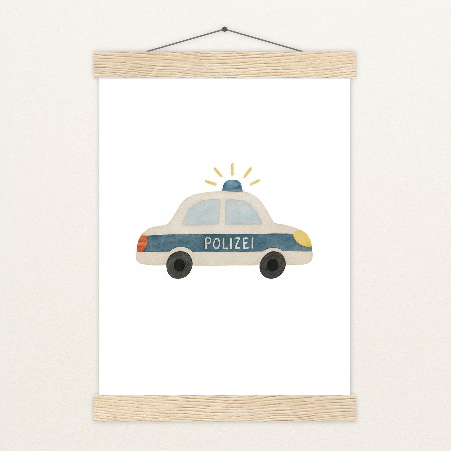 Polizei Poster mit Leisten von tinylearner