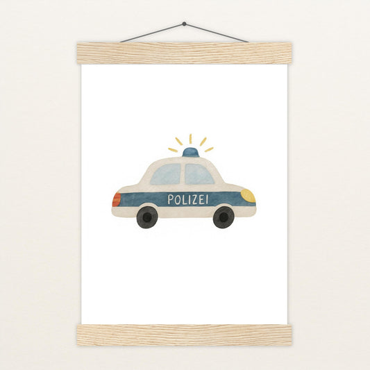 Polizei Poster mit Leisten von tinylearner