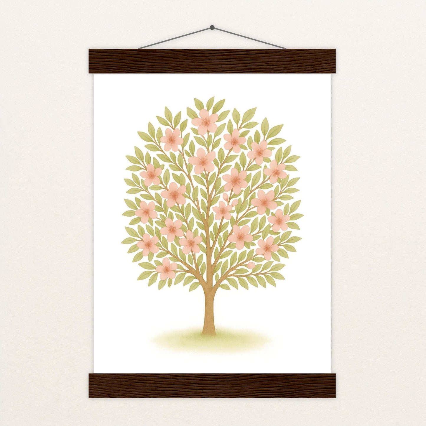 Kirschbaum Poster mit Leisten von tinylearner