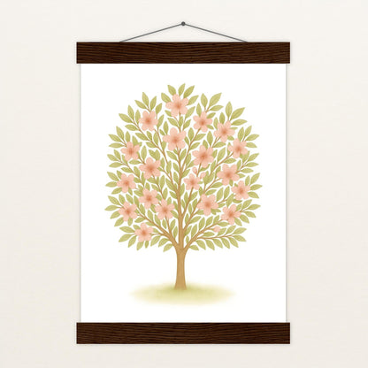 Kirschbaum Poster mit Leisten von tinylearner