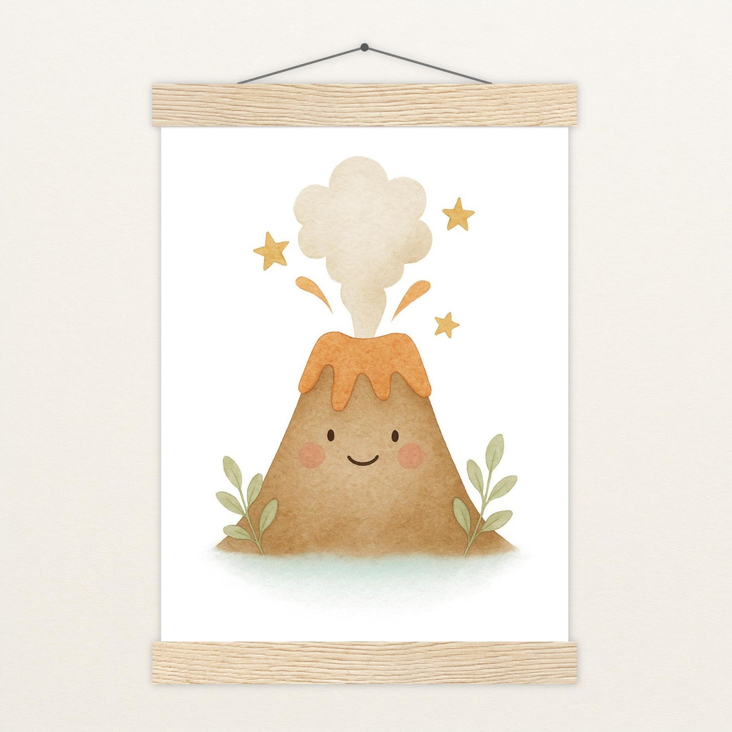 Vulkan Poster mit Leisten von tinylearner