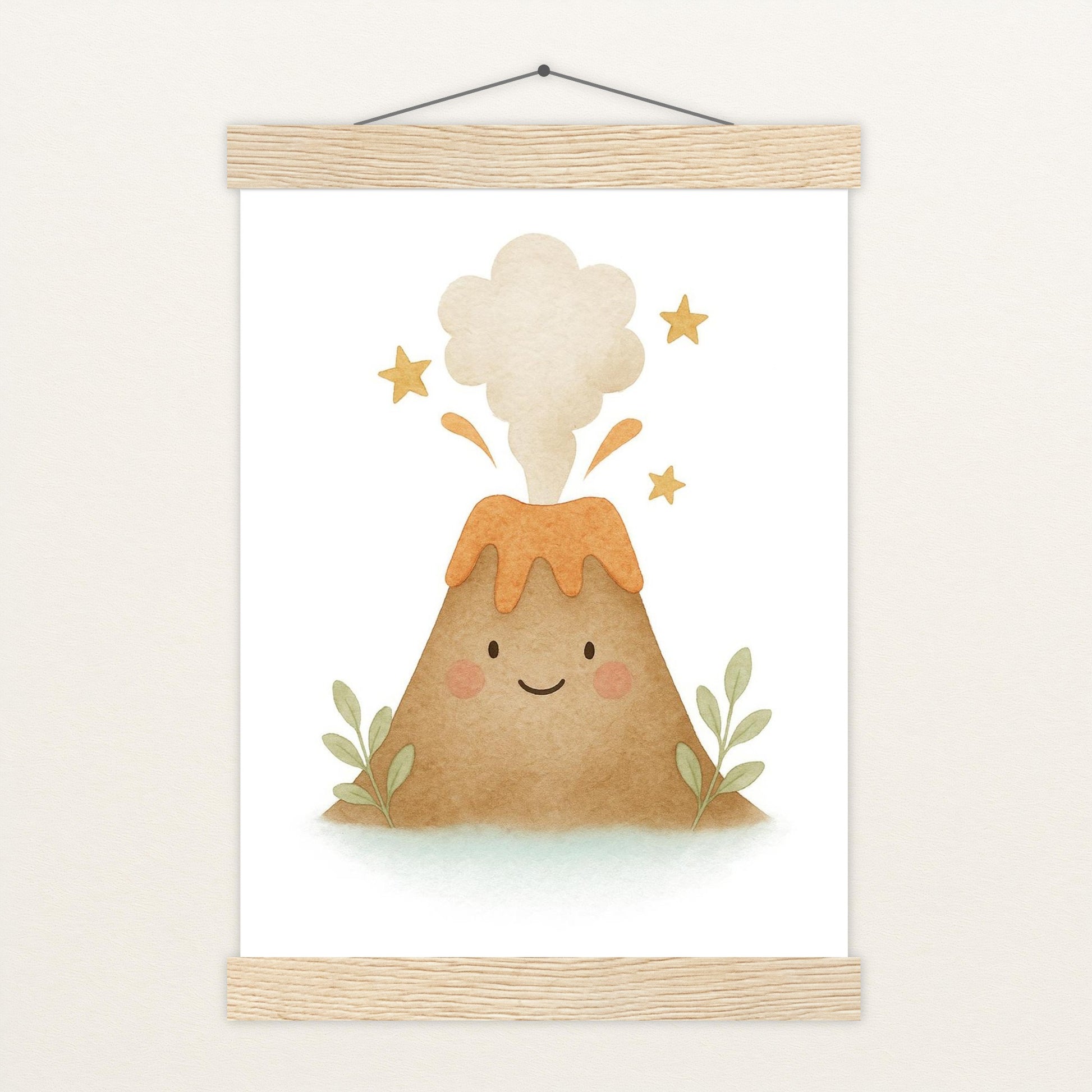 Vulkan Poster mit Leisten von tinylearner