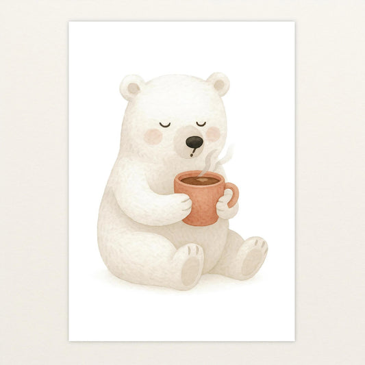 Pummel der Polarbär - Motiv: "Kakao" Poster von tinylearner