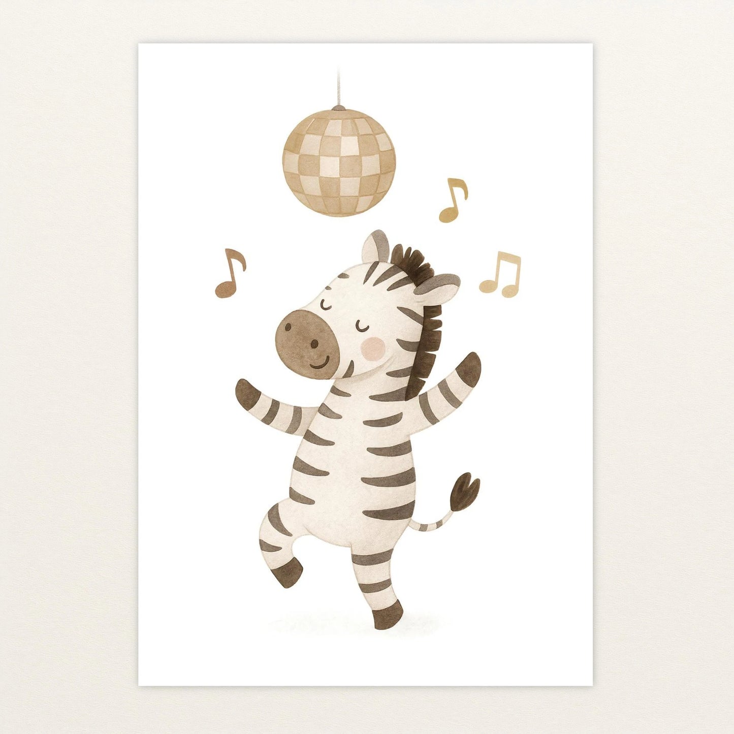 Zinni das Zebra - Motiv: "Tanzen" Poster von tinylearner