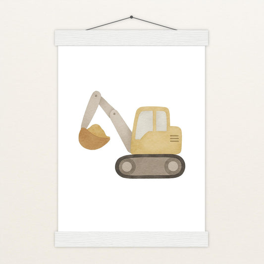Bagger Poster mit Leisten von tinylearner