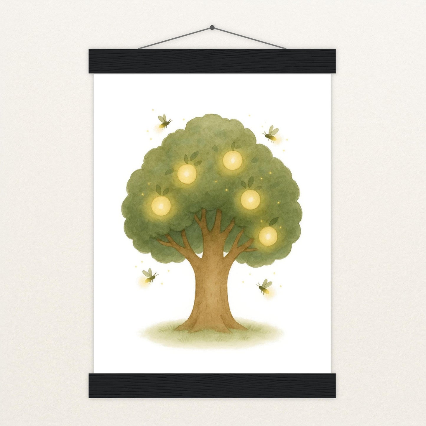 Leuchtbaum Poster mit Leisten von tinylearner