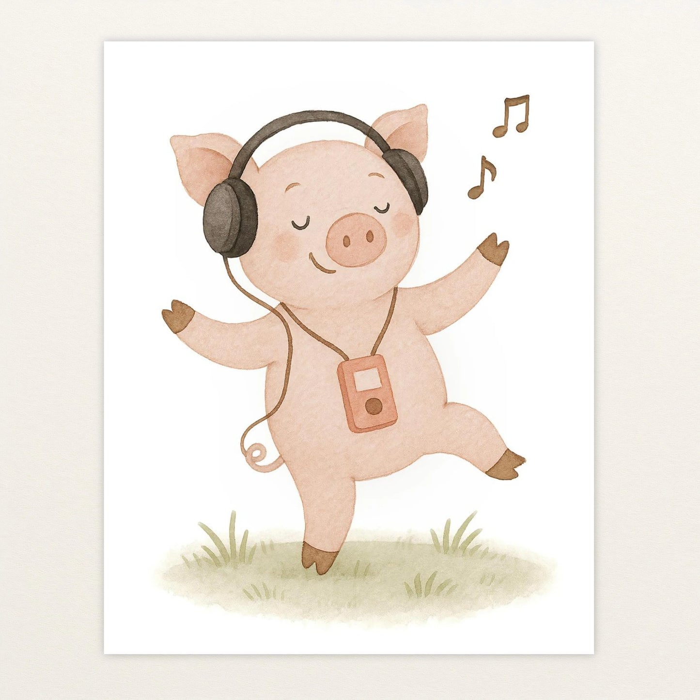 Susi das Schwein - Motiv: "Musik" Poster von tinylearner