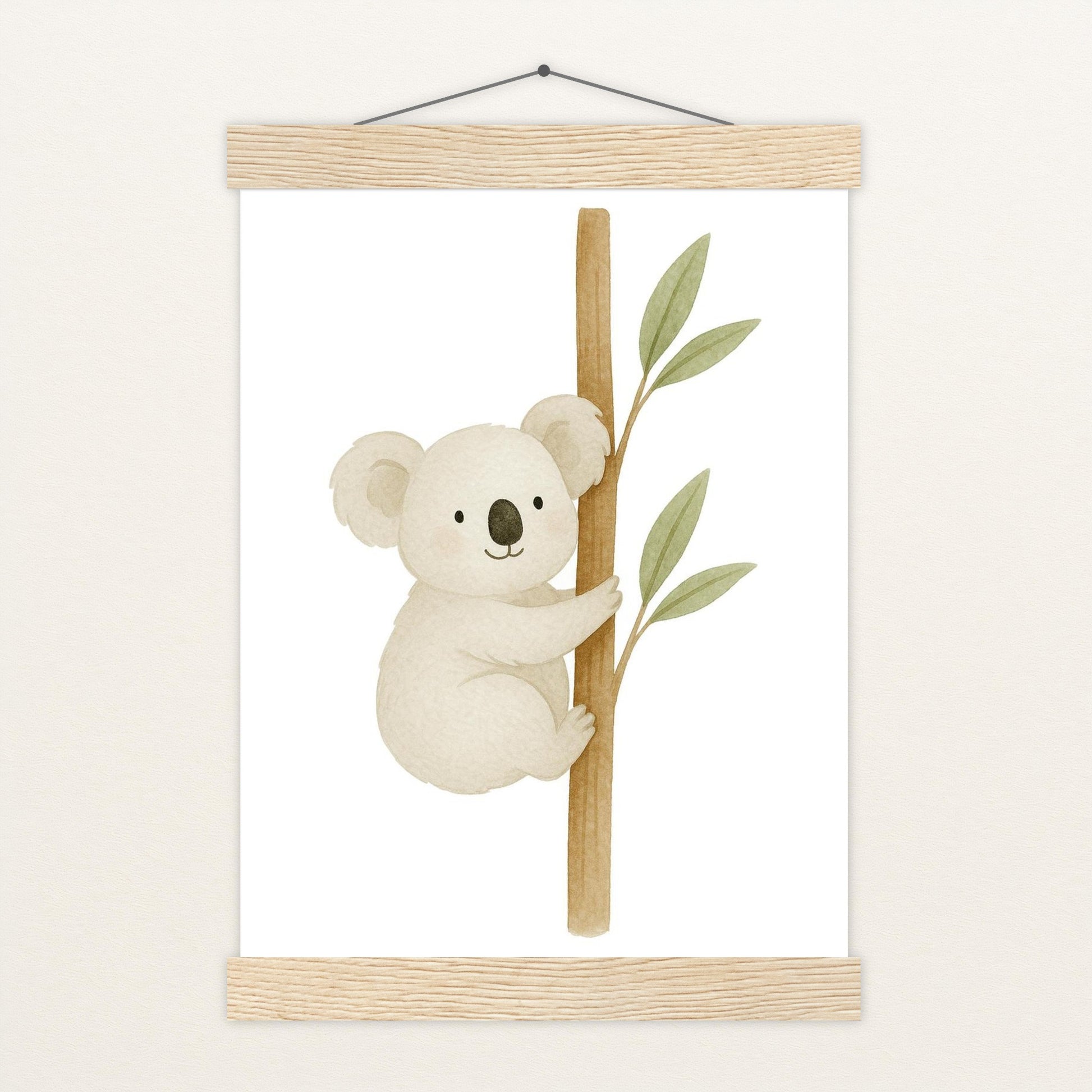 Kori der Koala Poster mit Leisten von tinylearner