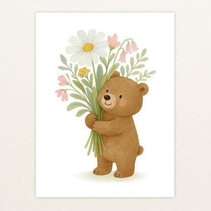 Balu der Bär - Motiv: "Blumenstrauß" Poster von tinylearner