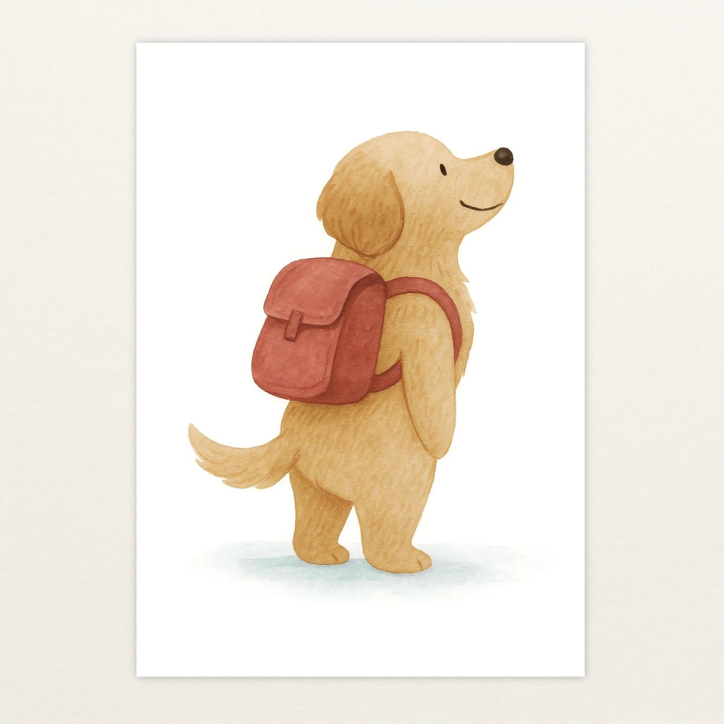 Hugo der Hund - Motiv: "Rucksack" Poster von tinylearner