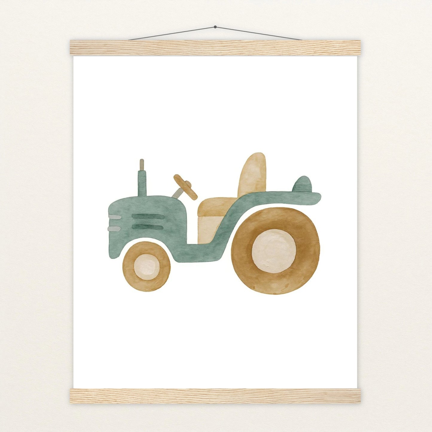 Traktor Poster mit Leisten von tinylearner