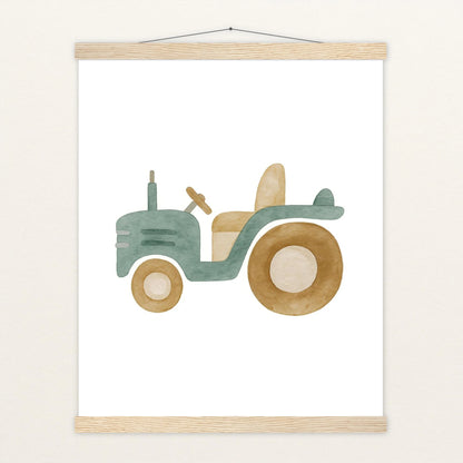 Traktor Poster mit Leisten von tinylearner