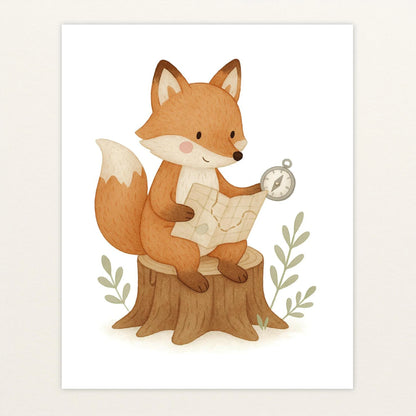 Finnegan der Fuchs - Motiv: "Abenteuerlust" Poster von tinylearner