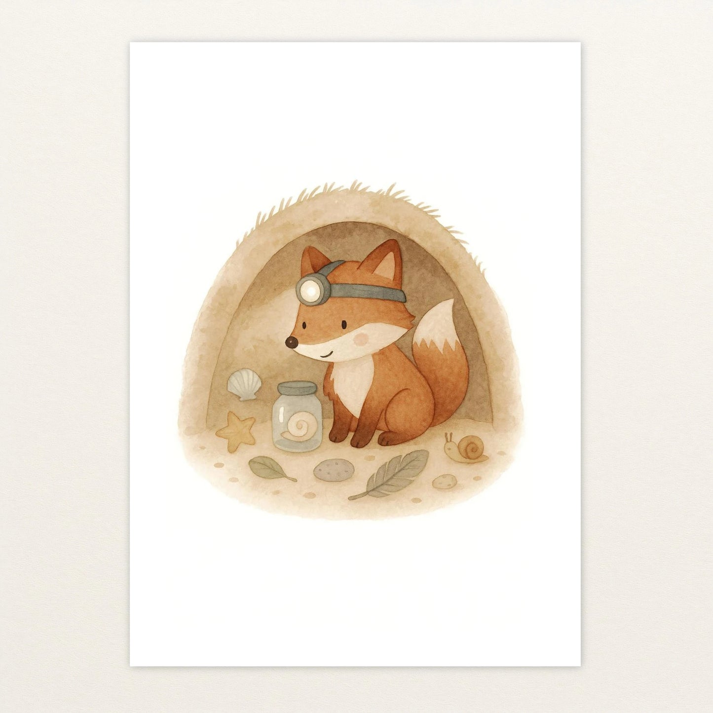 Finnegan der Fuchs - Motiv: "Höhle" Poster von tinylearner