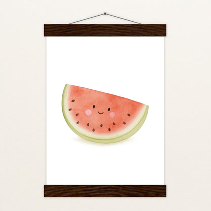 Obst: Melone Poster mit Leisten von tinylearner