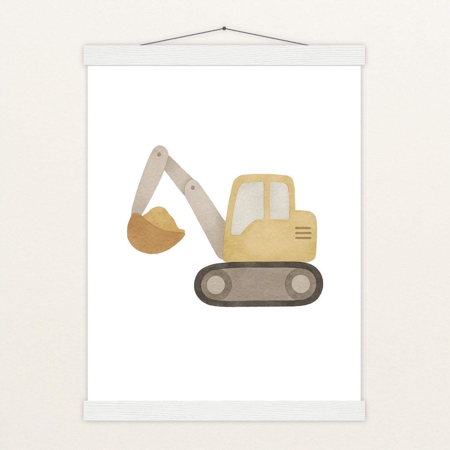 Bagger Poster mit Leisten von tinylearner