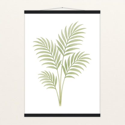 Howea-Blatt Poster mit Leisten von tinylearner