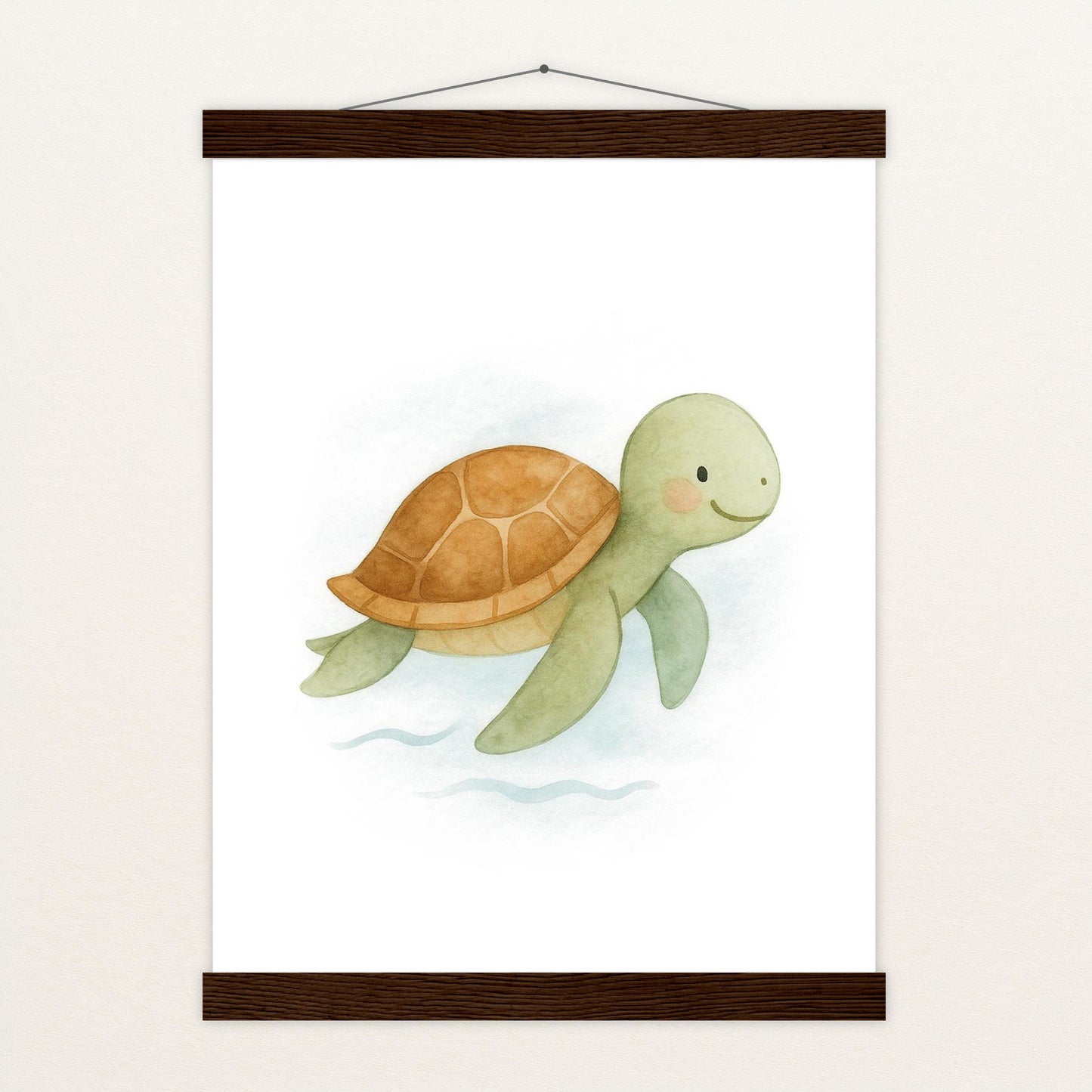 Sora die Schildkröte Poster mit Leisten von tinylearner