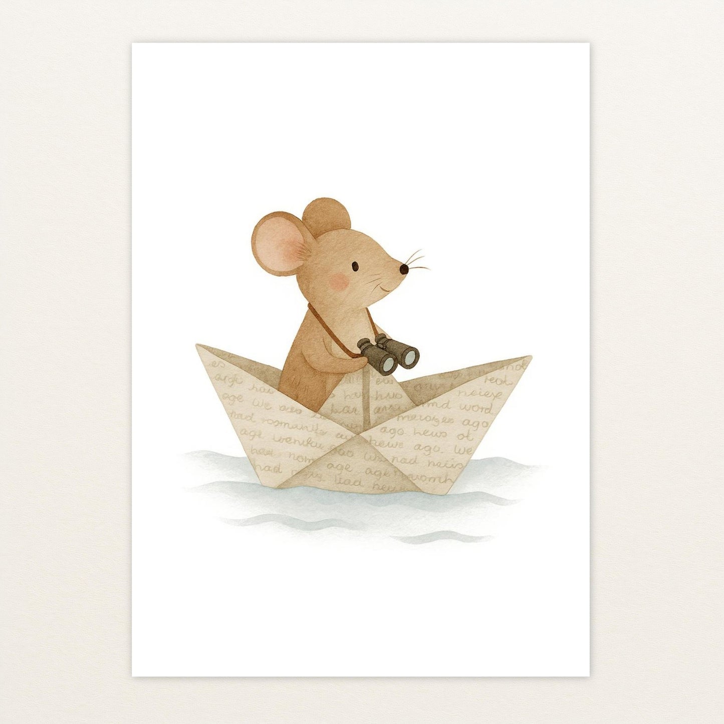 Mimi die Maus - Motiv: "Papierschiff" Poster von tinylearner
