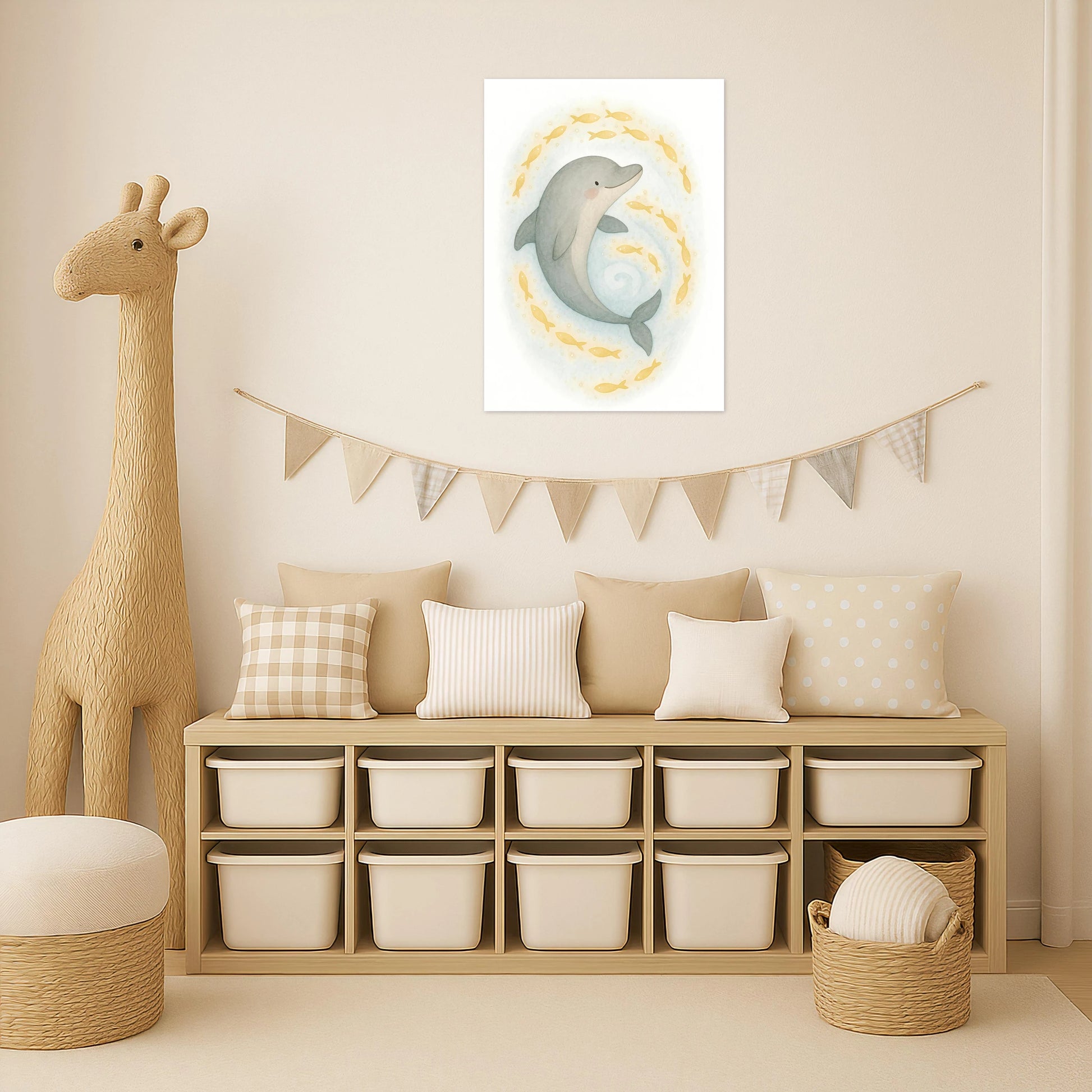 Dora der Delfin - Motiv: "Leuchtfische" Poster von tinylearner