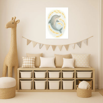 Dora der Delfin - Motiv: "Leuchtfische" Poster von tinylearner