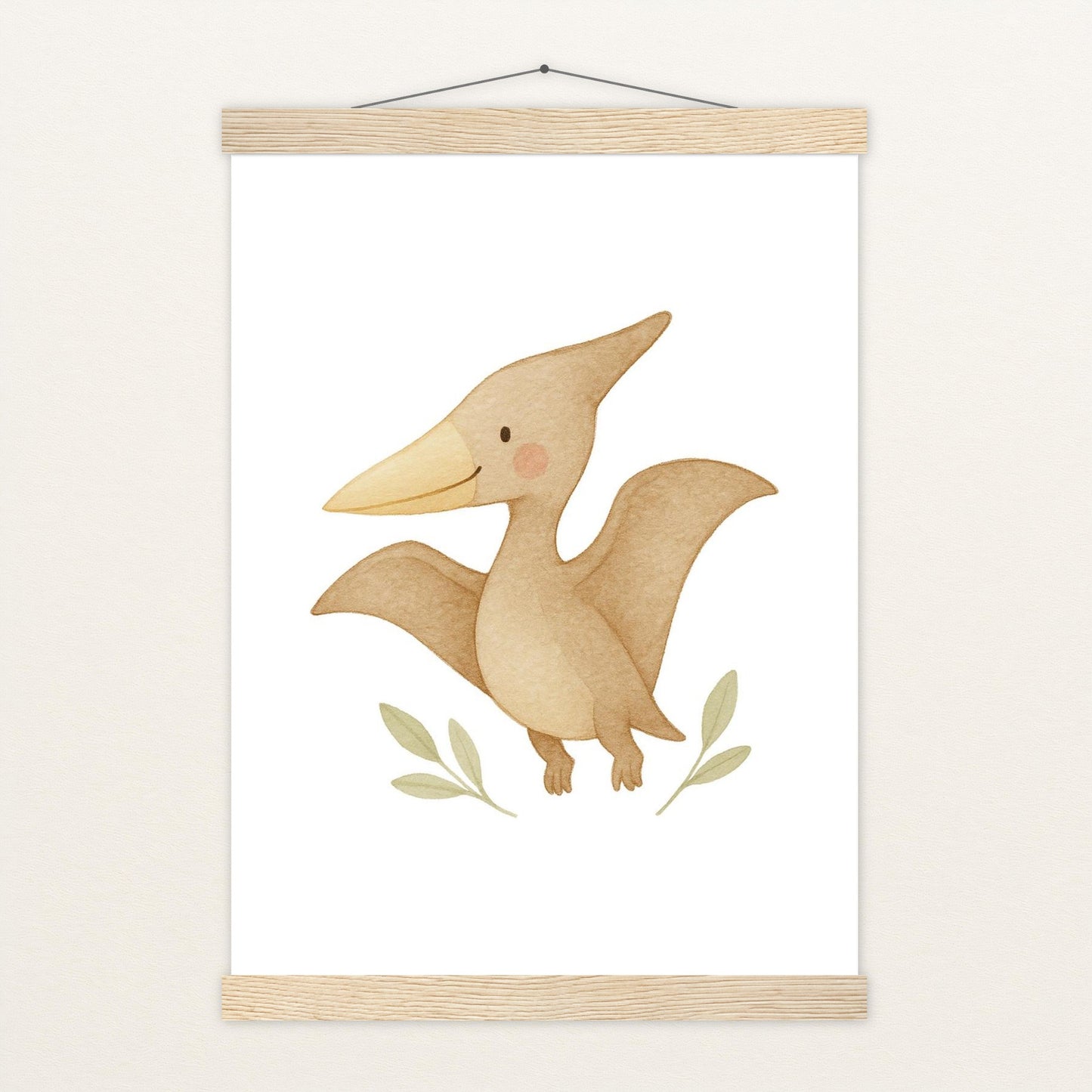 Dinosaurier Pteranodon Poster mit Leisten von tinylearner
