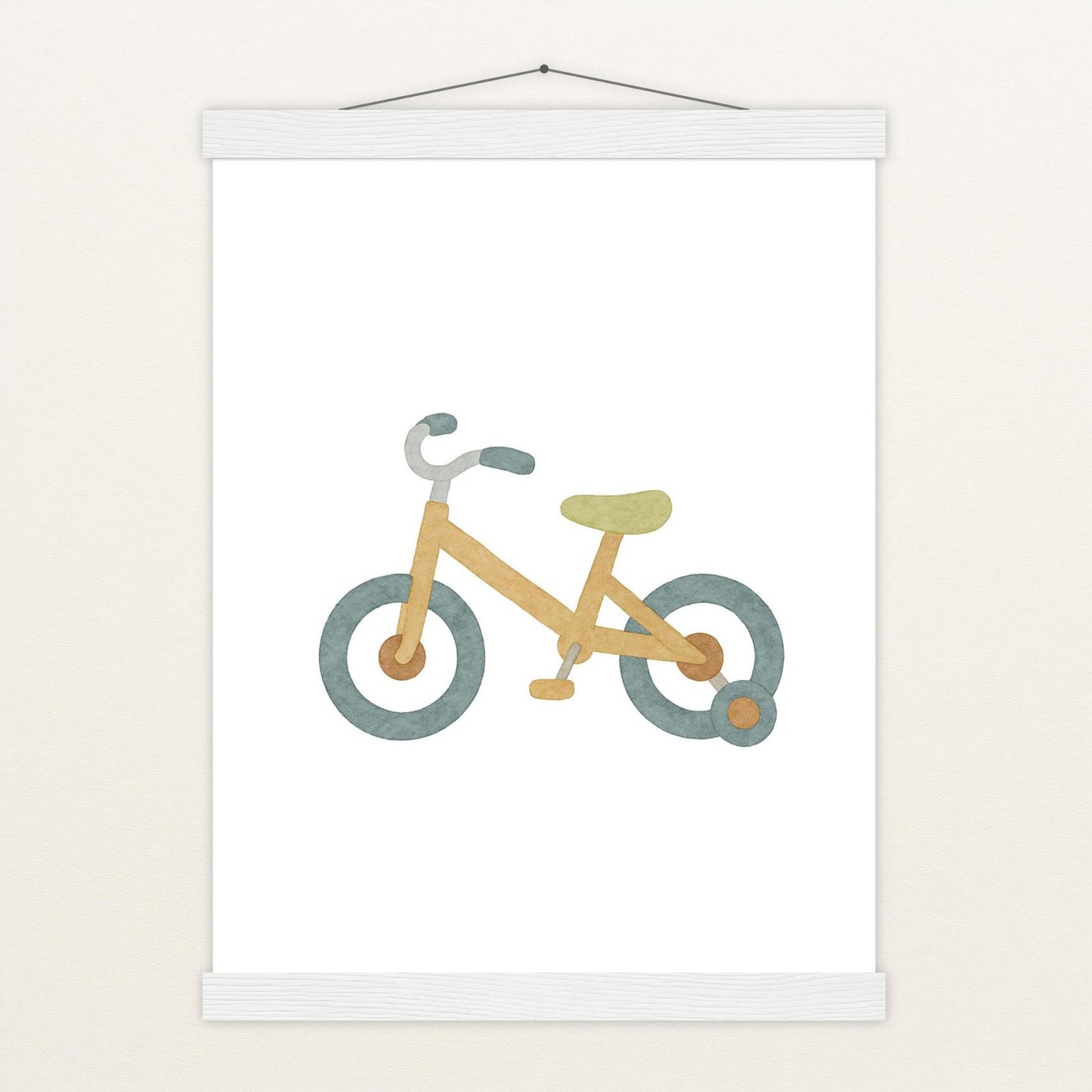 Fahrrad Poster mit Leisten von tinylearner