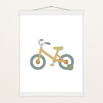 Fahrrad Poster mit Leisten von tinylearner