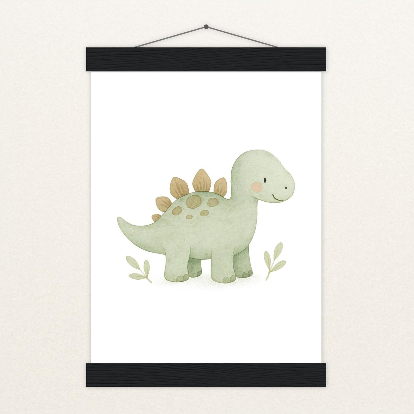 Dinosaurier Stegosaurus Poster mit Leisten von tinylearner
